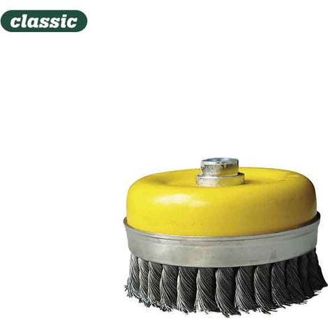 Brosse Soucoupe Acier Torsadé 80mm Décapage Agressif Et Durable - Mota Herramientas (1/2)
