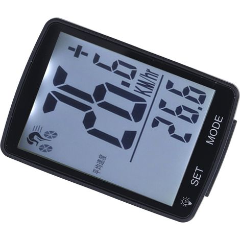 Compteur de vitesse de vélo sans fil, étanche, écran 2,8 pouces, rétroéclairage LED noir et blanc (1/5)