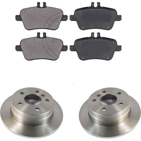 KIT FRENI POSTERIORI compatibile con MERCEDES-BENZ CLASSE B SPORTS TOURER (W245) - DISCHI + PASTIGLIE OEM: P 50 091 , P 50 091X / 17645 /SOSTITUZIONE DIRETTA/BASSA POLVERE/SILENZIOSO (1/5)