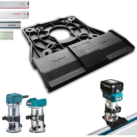 Adaptateur de rail de guidage professionnel pour Makita DRT50 / RT0700C / RT0702C / RT0700 pour Makita/Bosch/Festool Rail de guidage pour défonceuse défonceuse
