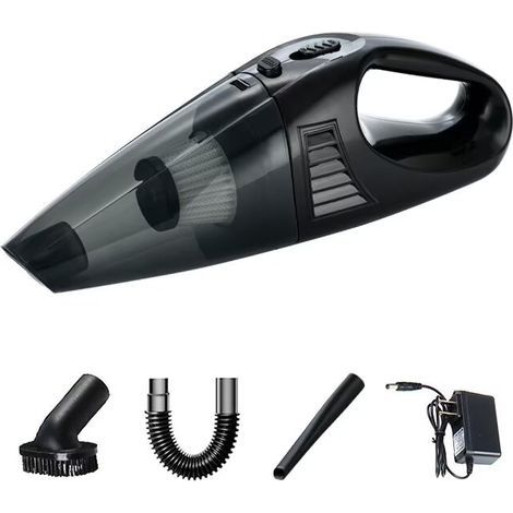 Aspirateur portatif sans fil portable rechargeable puissant aspirateur de voiture puissant aspirateur portatif avec accessoires multifonctionnels pour Bureau à domicile voiture animaux de compagnie (n (1/5)