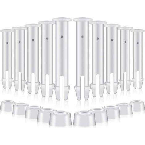 12 Pièces Goupilles en Plastique pour Round Metal Frame Pools Pièces de Rechange pour Joints de Piscine pour Joints de Piscine,Remplacement de pièces de Rechange Joint Pins(6cm/2.36in) (1/4)