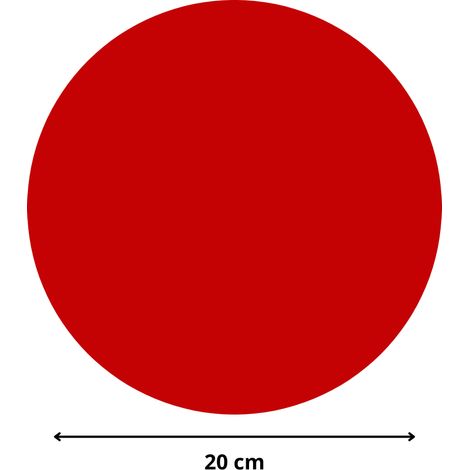 Rond verre acrylique rouge 3 mm - Diamètre 20 cm (200 mm) - Disque verre synthétique - Plaque PMMA XT - Plexiglass (1/5)