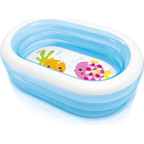 Aufblasbarer pool oval 163 x 107 x 46 cm intex 57482
