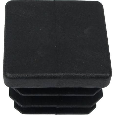 Schwarze Innenvierkanthülse 30x30 mm. Blister 4 Stück. (1/3)