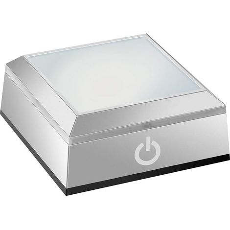 Support LED pour Cristal - Base d'Affichage avec Interrupteur Tactile - 6 Modes d'Éclairage - Alimentation USB ou Piles AAA - 1 Pièce
