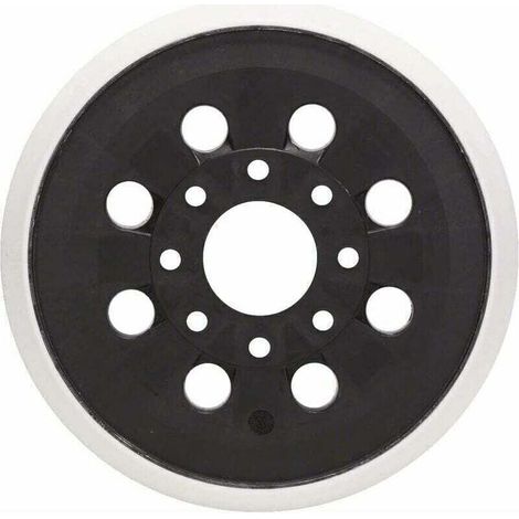 Lot de 2 patins abrasifs de rechange pour ponceuse orbitale, diamètre 127 mm, 8 trous, compatibles avec modèles Bosch GEX et PEX