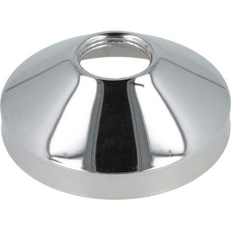 Le Sanitaire – Rosace filetée laiton chromé 85 mm – Filetage 3/4 – Fixation conique pour robinetterie salle de bain