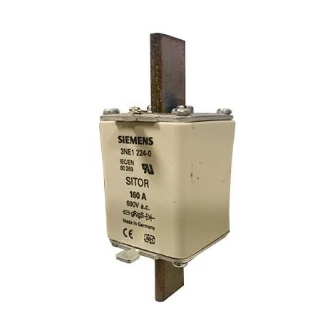 Siemens 3NE1224-0 Cartuccia fusibile SITOR NH1 160A 690V tipo gR/gS