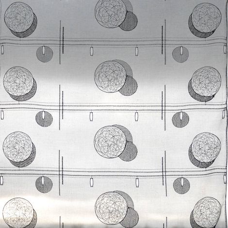 Modulable en étamine brodée Blanc 45x120 cm