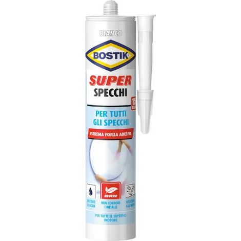 Bostik super mirror adhesive white colour extreme adhesive strength cartridge 425g