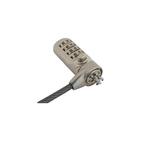Lucchetto InLine combinazione cavo 2 metri scuro (1/4)