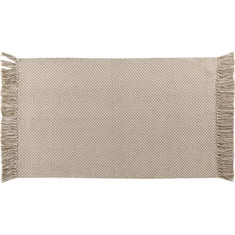 Tapis rectangle " - Effet naturel" Marron Clair 50x80 cm (1/5)