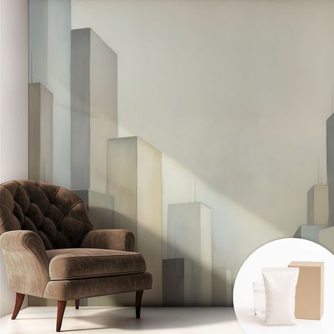 Carta Da Parati In Vlies Decorativa Per Pareti - Con Motivi Moderni - Con Colori Intensi - Per Ufficio Grattacieli cittadini 250x250 cm (1/5)
