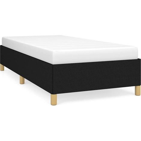 Maison Exclusive - Estructura de cama sin colchón tela negro 90x2 (1/5)