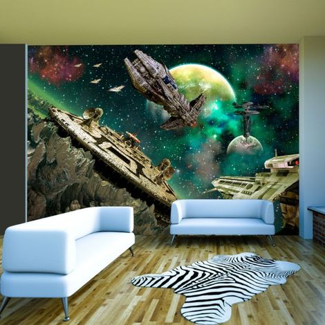 Papier Peint "Flotte Spatiale" 175 x 250 cm (1/2)
