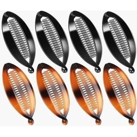 SDF7554 Banana Clips 8 Pack Fish Banana Hair Clips for Sports, Daily Life, Work and Hair Clips (1/4)