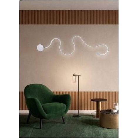 Trade Shop - LED-Wandleuchte, 28 W, weißes Band, Wandleuchte, natürliches warmes und kaltes Licht, E69-B - (1/2)