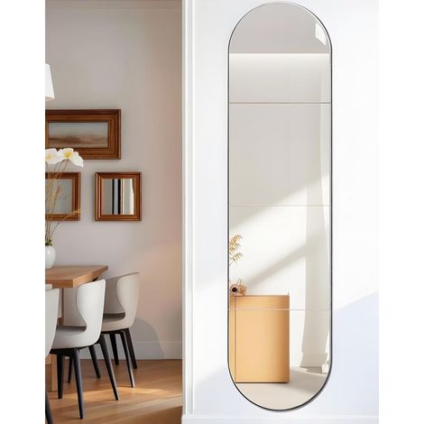 Bleosan – Miroir mural adhésif en acrylique 30x30 cm – Flexible et incassable – Surface lisse anti-rayures – Décoration intérieure moderne – Lot de 4 pièces
