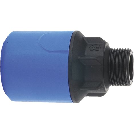John Guest Speedfit Blue Adaptor 20mm X 1/2" Male UG101B (Pack of 2) (1/3)