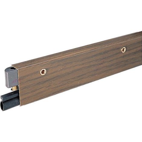 Plinthe automatique ton bois Klomatic 93 cm – Joint néoprène souple – Boîtier acier plastifié – Réversible droite/gauche – Jean Jourjon