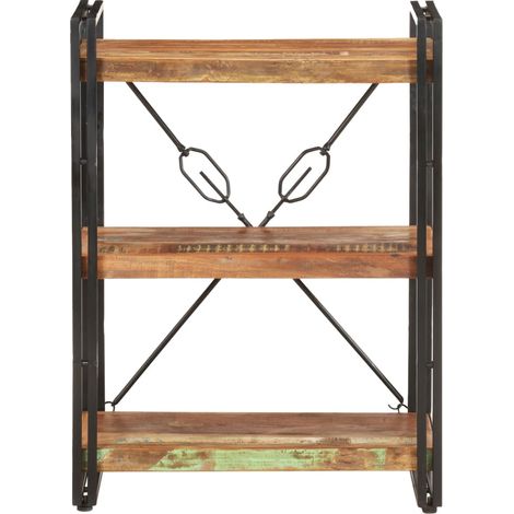 Maison Exclusive - Bücherregal 3 Fächer 60x30x80 cm Altholz Massi