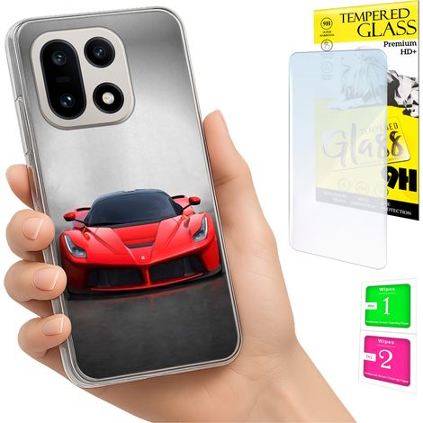 Custodia per OnePlus 15, cover posteriore con vetro 9H. (1/5)