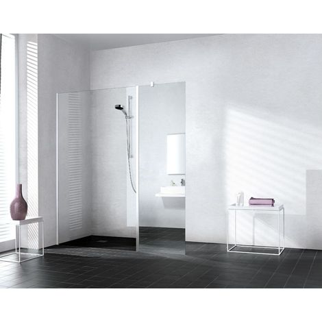 Kermi cadre fixe WALK-IN XB WIH 0600x 2000 BV : 600 SIHG verre trempé transparent Clean (1/5)