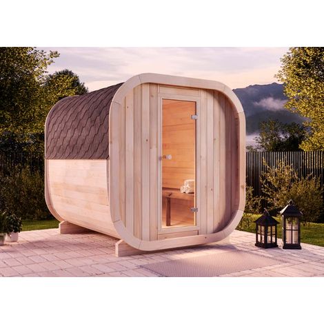 Sauna extérieur Finntherm ScandiCube  Confort Naturel , 42 mm Épaisseur de paroi 210 x 226 cm (1/5)