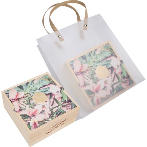 Lot de 2 boîtes cadeaux en bois pour mariage, en PVC, élégantes, pour bonbons, accessoire de fête d'anniversaire n°4 (1/5)