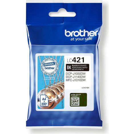 Brother LC-421BK cartuccia d'inchiostro 1 pz Originale Nero (1/4)