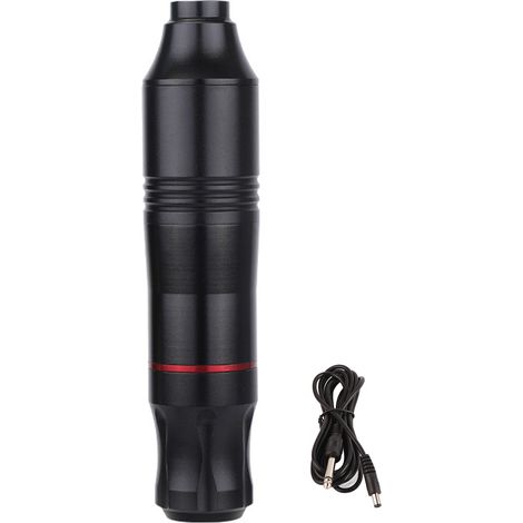 Cartouche rotative pour tatouage, stylo moteur portable noir, idéal pour shader et liner, machine à tatouer électrique. (1/5)