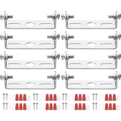 Universal 60mm (2.36") Light Fixture Bracket Kit 8 Sets Ceiling Light Cross Bars with Screws for Wall Light Fixture, Chandelier (1/5)