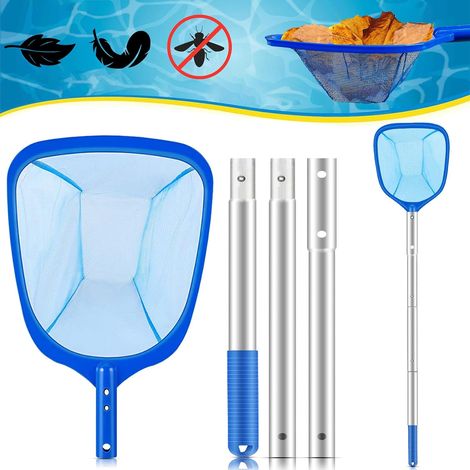 Épuisette Piscine,Épuisette de Surface Piscine 140 CM Epuisette Piscine Fond avec Télescopique Poignée Filet Piscine pour Nettoyage Piscine des Feuilles,pour à La Piscine,Spa et Fontain,Parc Aquatique (1/5)