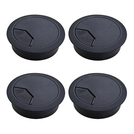 Lntyq Stück Kabeldurchlass Abdeckung Runddraht Ø60mm für Einbau auf Schreibtisch Tisch Kabel Organizer für Kabeldurchlass Kabeldurchgang (1/5)