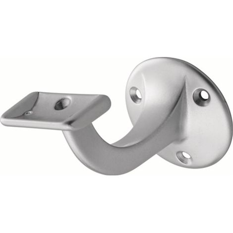 hermeta  Soporte  pasamanos  3507  aluminio  anodizado  plateado  Placa  de  pared  56mm  soporte  recto  -  3507-01E (1/3)