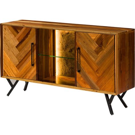 Sideboard Altholz 150x40x81 natur lackiert AVIGNON 110