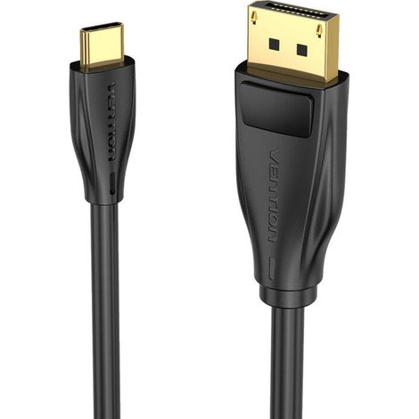 Cable Conversor Vention CGYBF/ USB Tipo-C Macho - Displayport Macho/ 1m/ Negro (1/4)