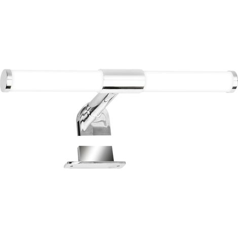 Briloner Sala Lampada a specchio LED per bagno, montaggio 2 in 1, fissabile, cromo (1/5)