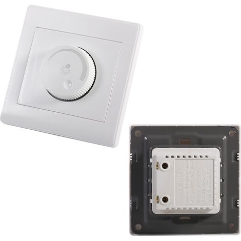 1 Pièce Commutateur Variateur de Lumière Rotatif Monté au Mur - Panneau de Contrôle de Luminosité Pratique pour Maison (1/5)
