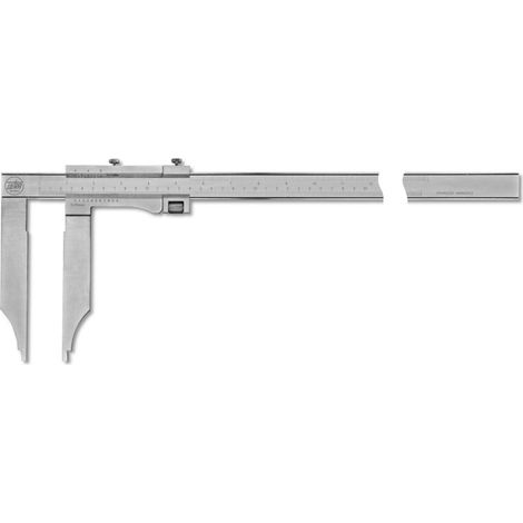 Messschieber active inox mattverchromt mit Feineinstellung ohne Spitzen 3000x200-1/20mm (1/2)