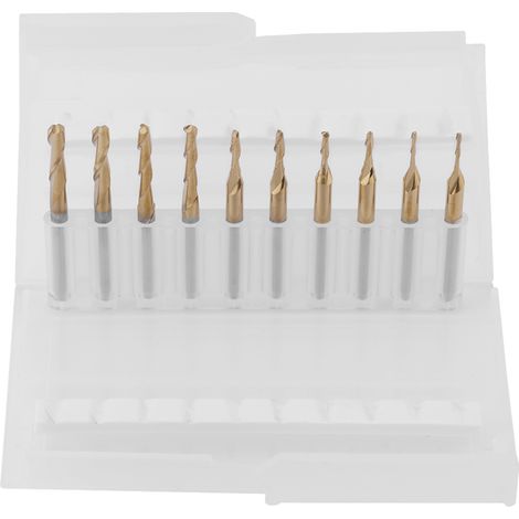 Titanium Coated Ball Nose Milliling Cutter Bits 3.175mm Shank 14/1.56/28/2.512/3.17512mm (1/5)