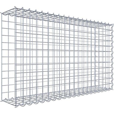 Gabiondeco - Gabion - Element de prolongation en longueur 100 cm x 60 cm x 20 cm (L x H x P). maille 5 x 5 cm. Spirale. Avert.: il manque une grille - Made in Germany (1/5)