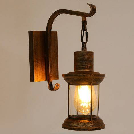 Industriell Vintage Leuchte Retro Wandleuchter Lampe Vintage Metallwandleuchte (1/5)