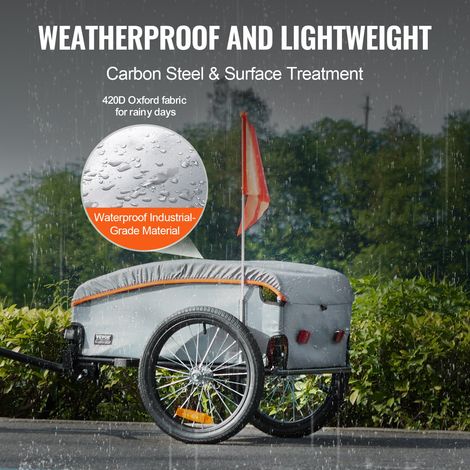 Remorque de vélo - capacité de charge de 45 kg chariot de (1/5)