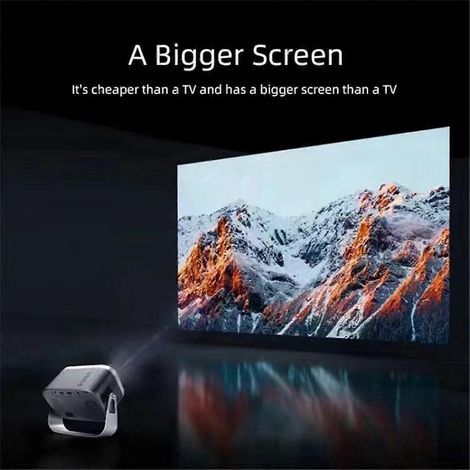 Beamer mit Bluetooth, 1080p, elektrischer Fokus, Heimkino-Funktion, EU-Stecker