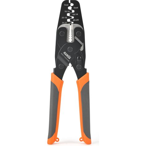 iCrimp Open Barrel Terminal & Weather Pack Crimpzange für AWG 24–14 mit integriertem Abisolierer und Cutter