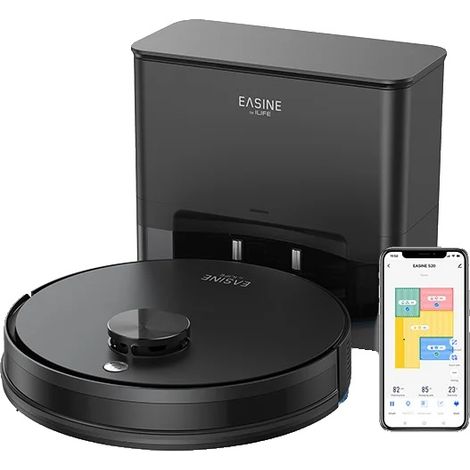 Robot aspirapolvere e lavapavimenti combinato, svuotamento automatico, aspirazione 5000 Pa, EASINE BY ILIFE S20, UE (1/5)