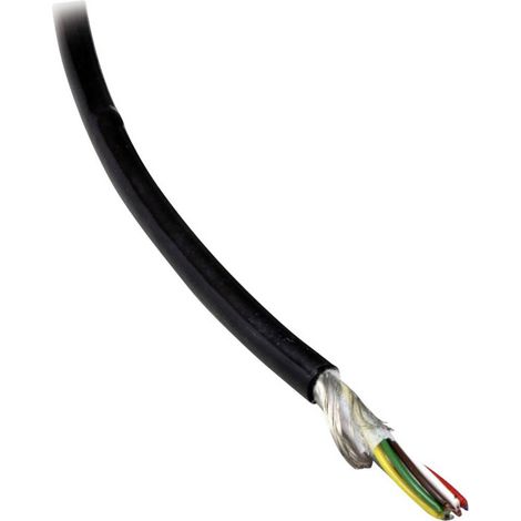 BKL Electronic 1506043/5 Câble de données Li12YD11Y 4 x 0.14 mm² noir 5 m S910921 (1/2)