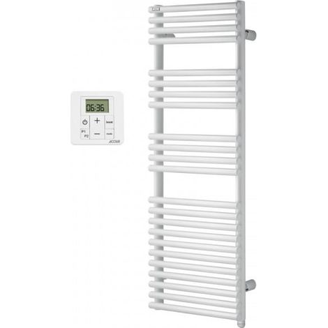 Acova – Sèche-serviette électrique 750W – Acier avec éléments ronds Ø 25mm – Programmation hebdomadaire – Design contemporain